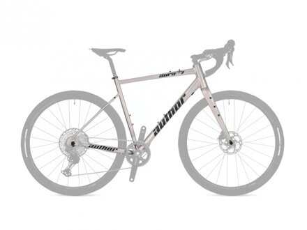 AUTHOR Rám+vidlice Aura XR7 2025 titan-matná/černá